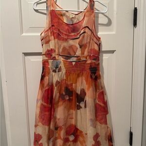 Floral Sleeveless Dress - Multicolor